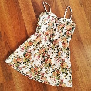 Seduction floral linen summer dress size medium